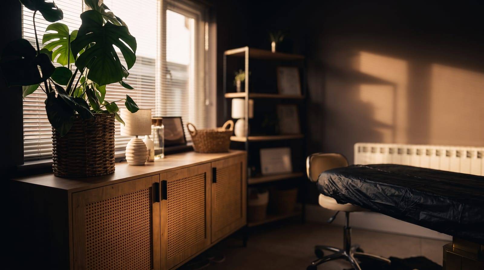 The treatment room at Kennedy SMP Studio in Haverhill, where Saffron Walden clients are seen